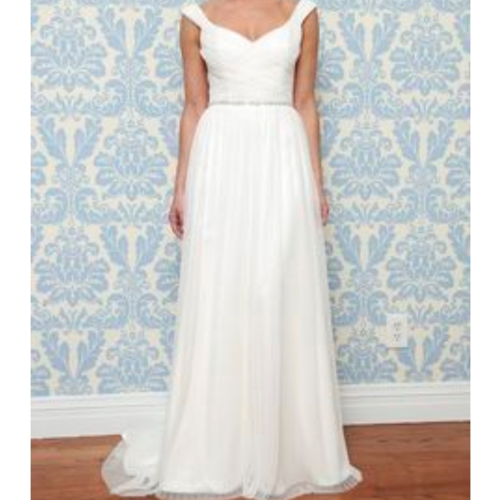 Modern Trousseau Gwen Wedding Dress Ivory Size 12 - Picture 2 of 16